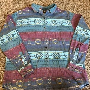 Vintage Multicolor Patterned Woman’s Shirt